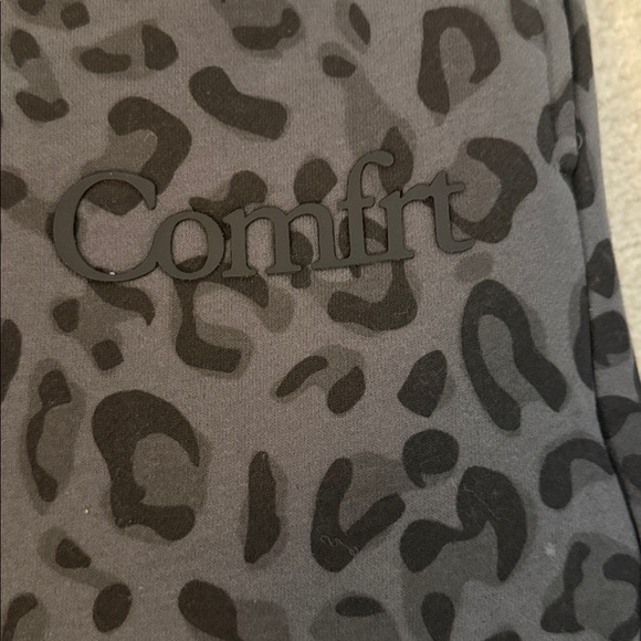 Comfrt Womens straight leg sweatpants, panther large new black gray - Picture 3 of 4